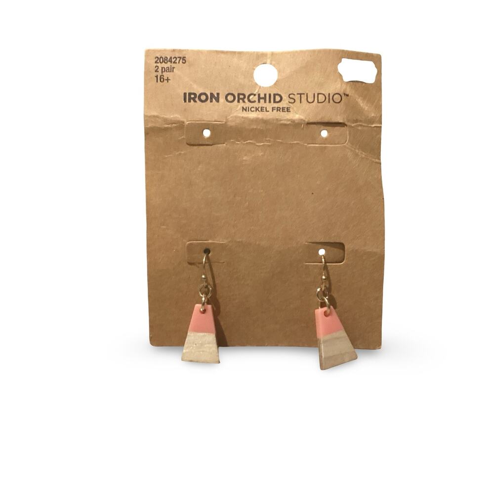 Petite Wood and Acrylic Earrings